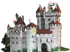 Maquette de château en papier
